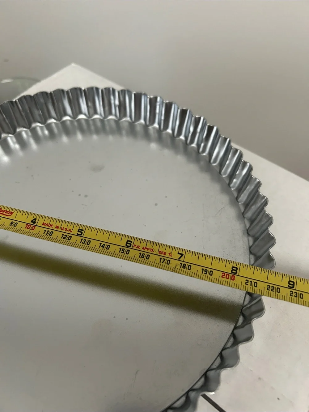 Classic Silver Fluted Tart Pan - Metal Baking Dish